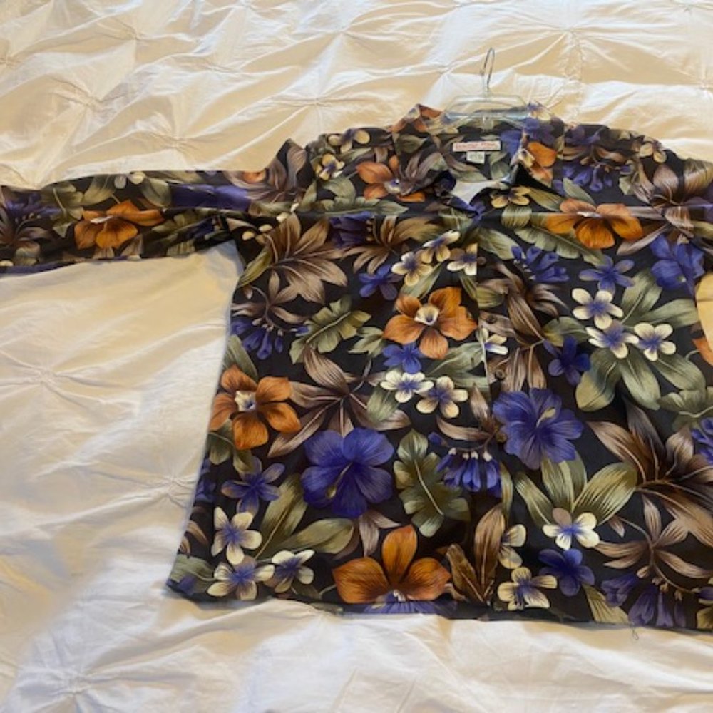 Vintage Polyester Flower Shirt